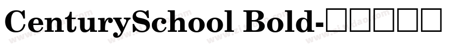 CenturySchool Bold字体转换